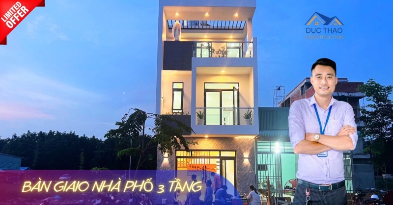 Bàn Giao Mẫu Nhà Phố Hiện Đại 5 x 16 { 4 phòng ngủ 1 phòng thờ } Nhà Đẹp Đức Thảo